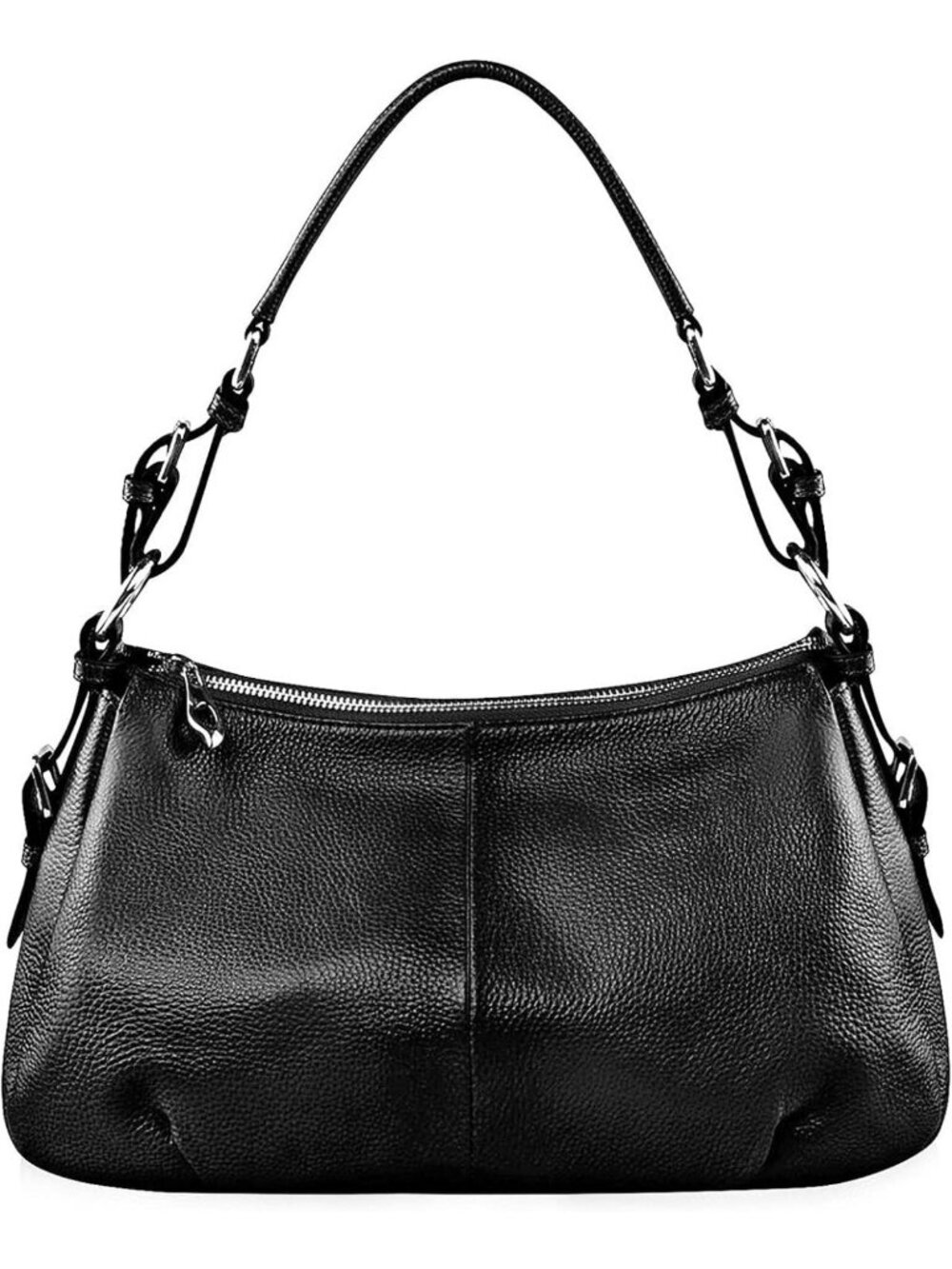 Stylish Leather Hobo Shoulder Bag for Women - Chic Top-Handle Handbag